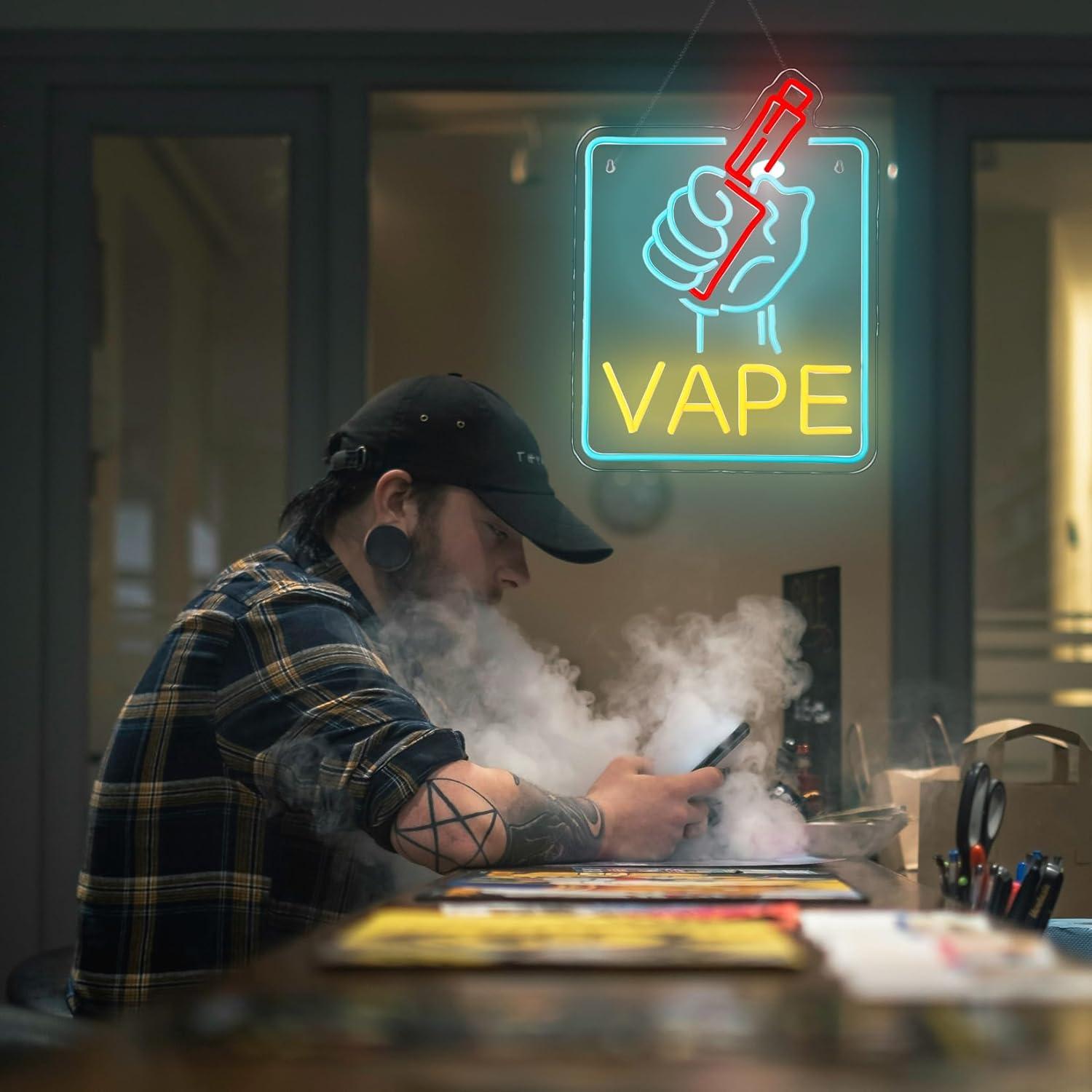 Letreiro Neon VAPE com Luzes L - Vaping Store avaliação e preço